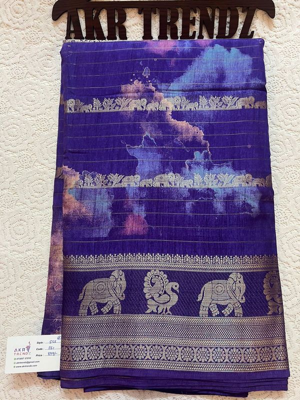 Fancy silk Georgette sarees​