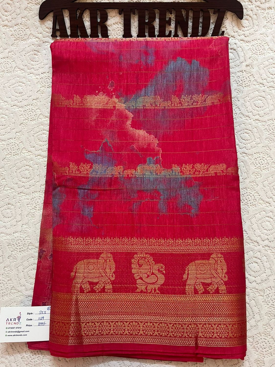 Fancy silk Georgette sarees​