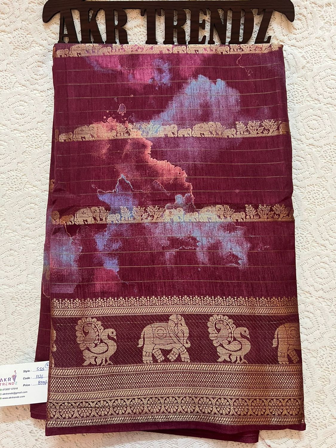 Fancy silk Georgette sarees​