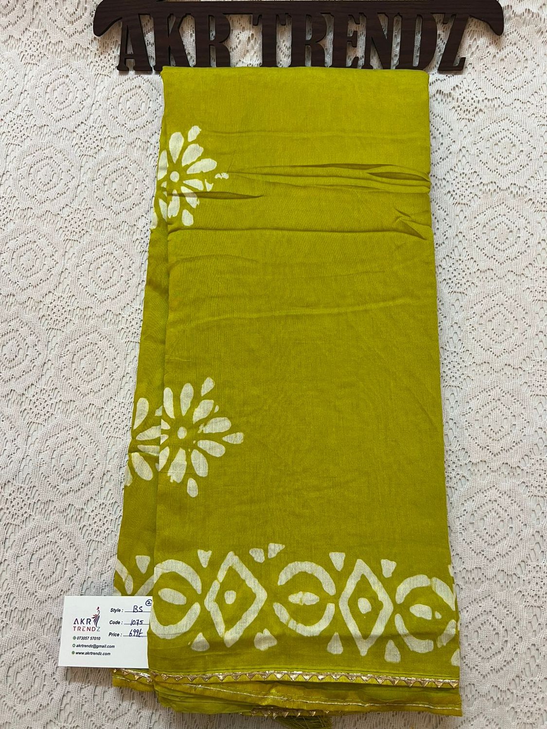 Batik print soft cotton sarees