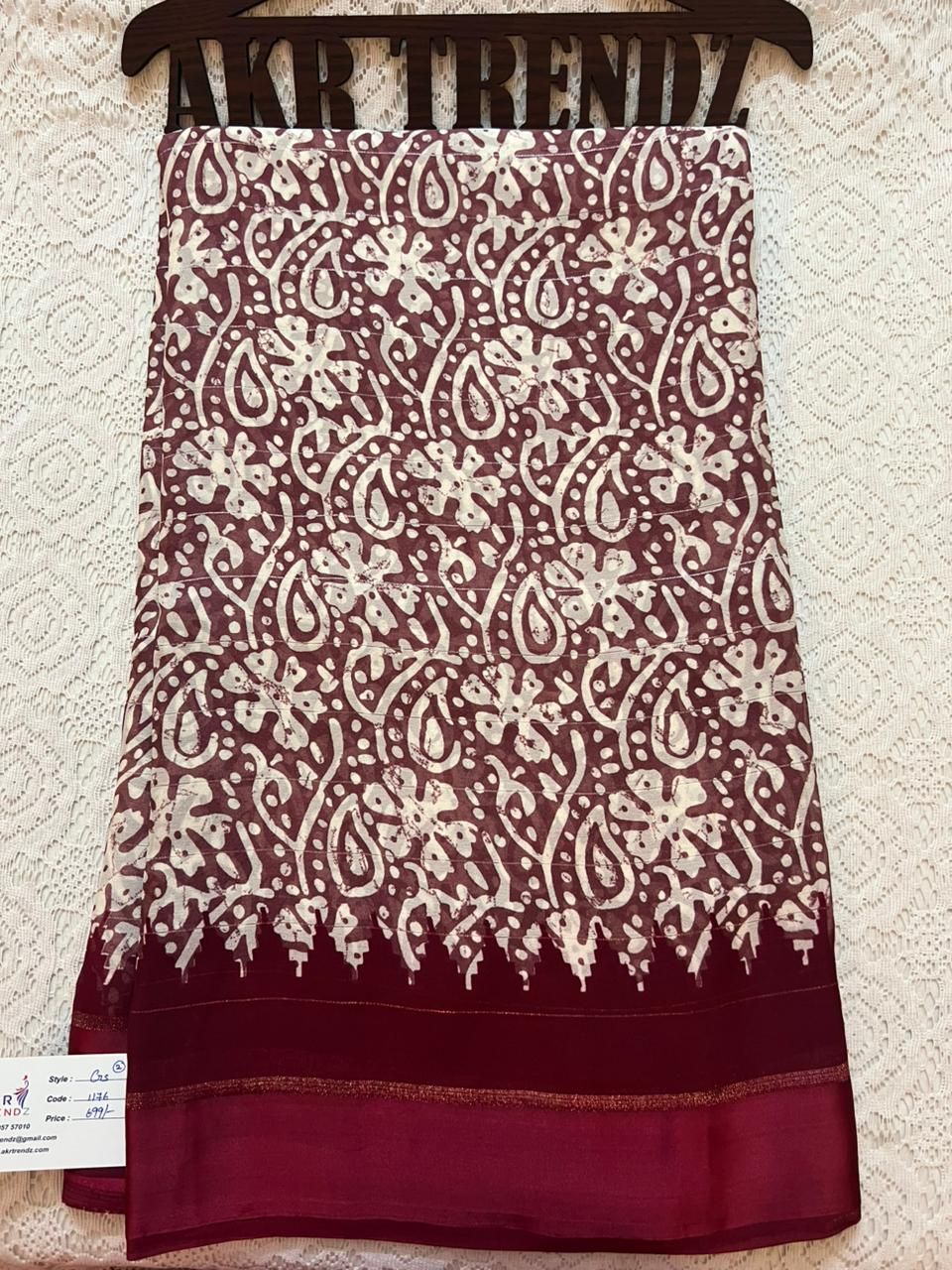 Satin Border Georgette sarees​