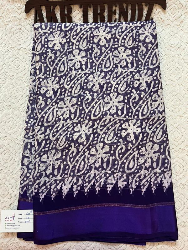 Satin Border Georgette sarees​