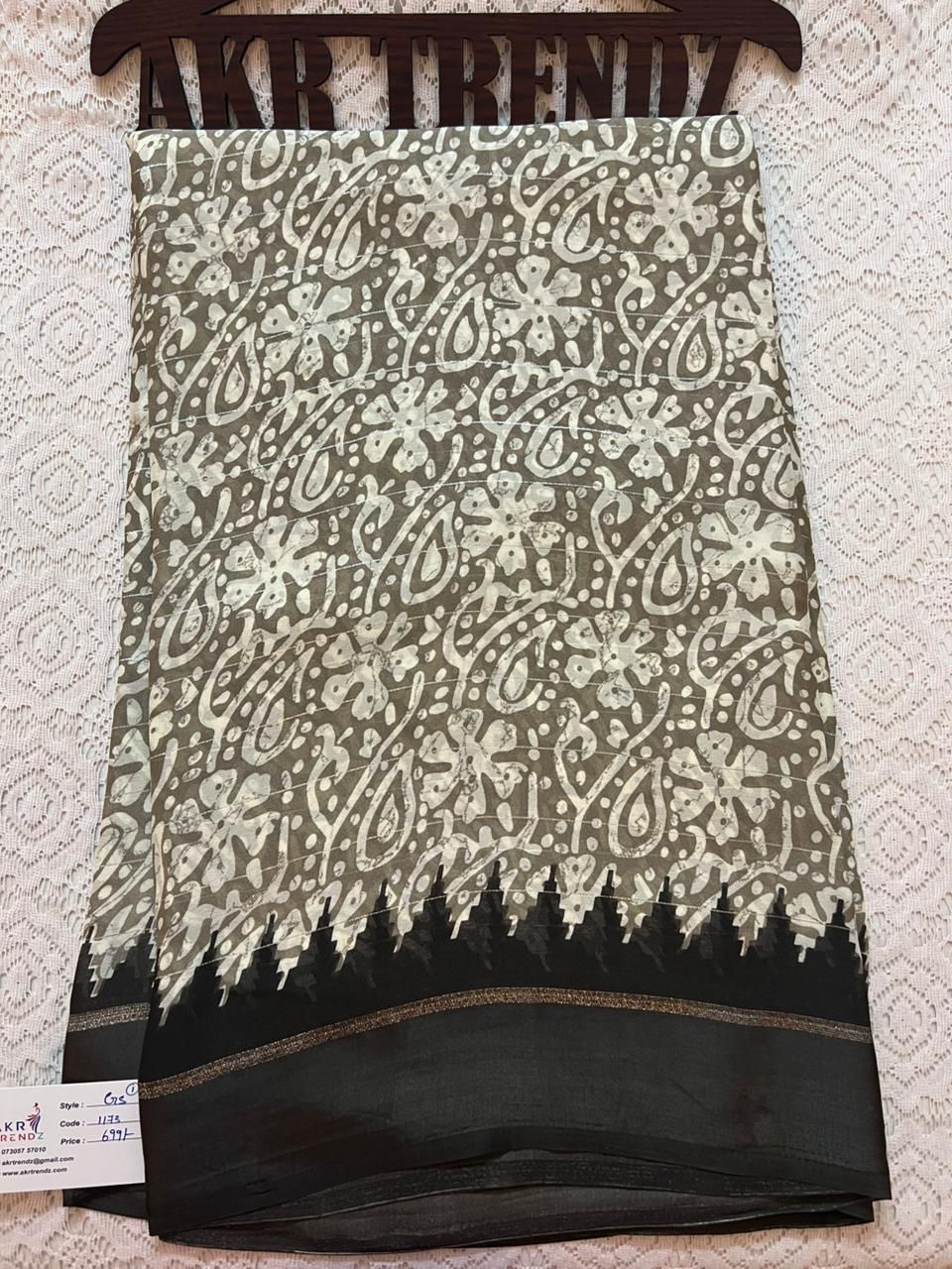 Satin Border Georgette sarees​