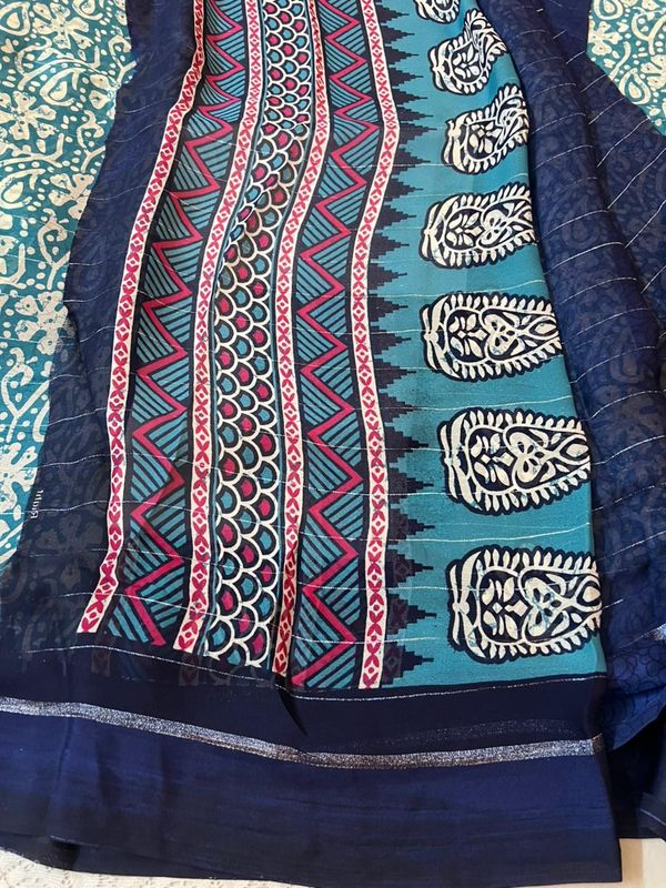 Satin Border Georgette sarees​