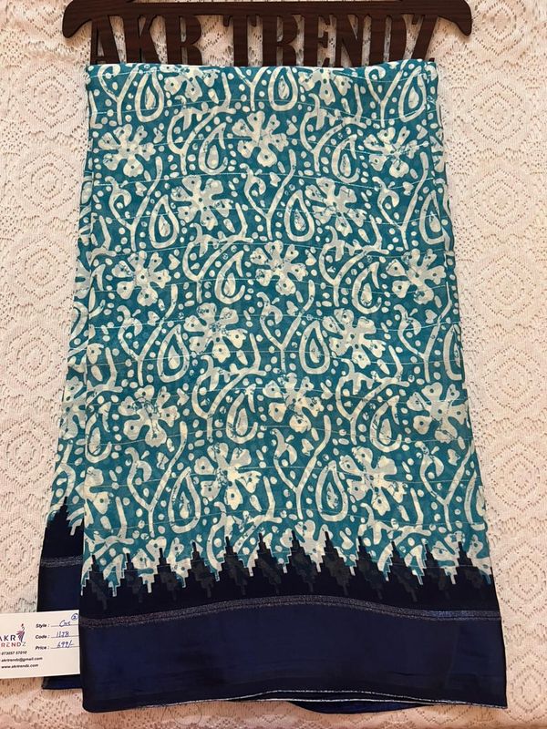 Satin Border Georgette sarees​