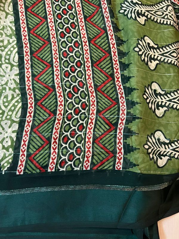 Satin Border Georgette sarees