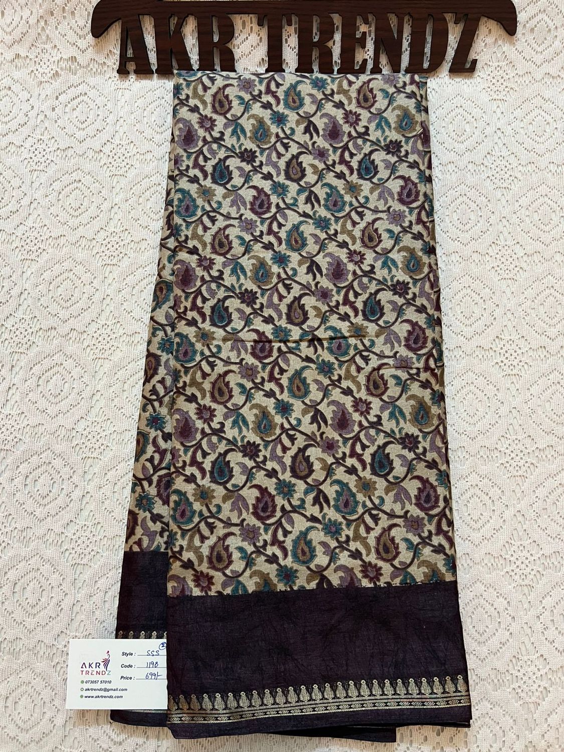 Printed silk sarees​