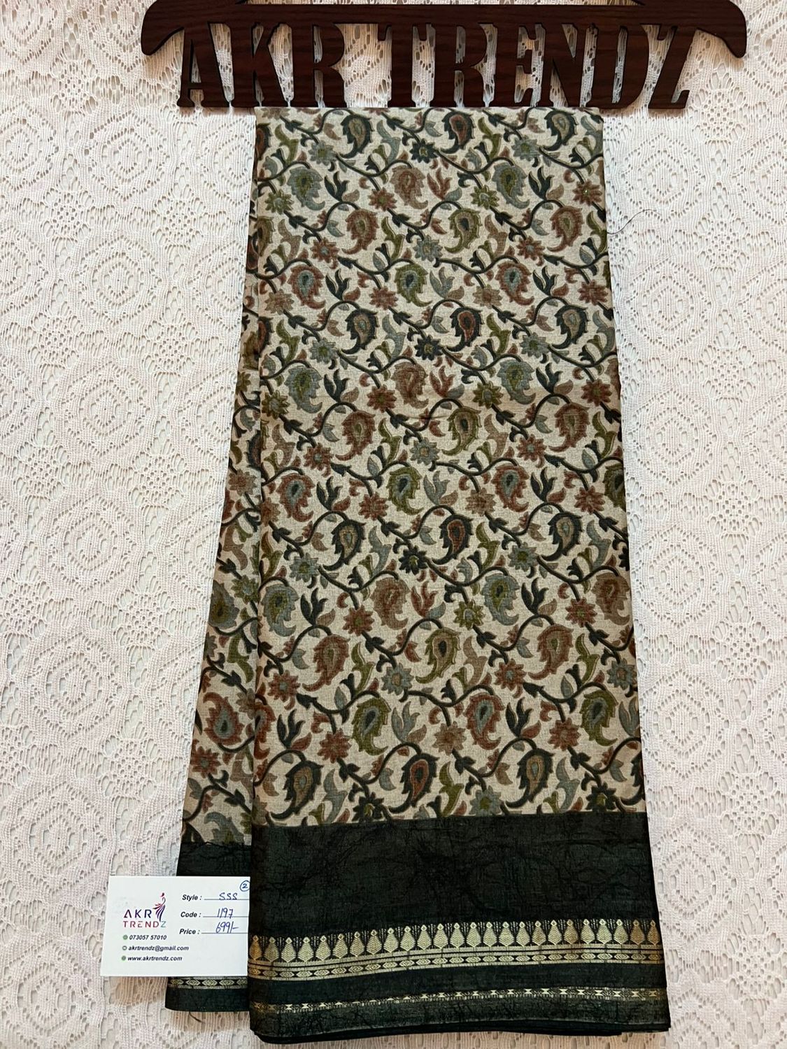 Printed silk sarees​