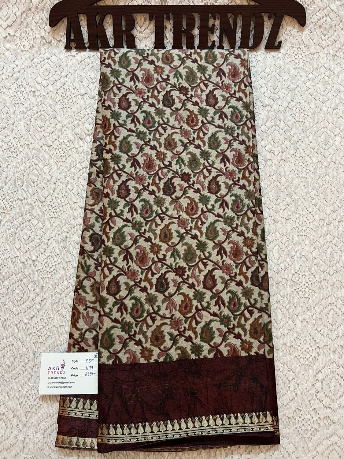 Printed silk sarees​