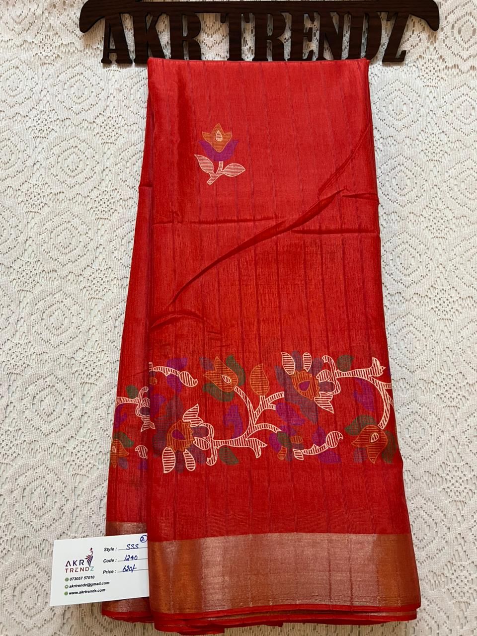 Printed soft silk sarees​