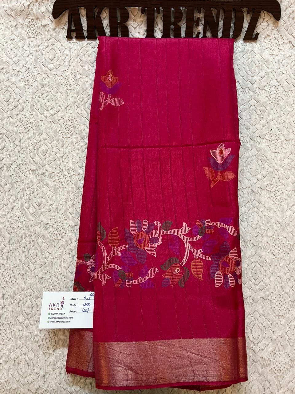Printed soft silk sarees​