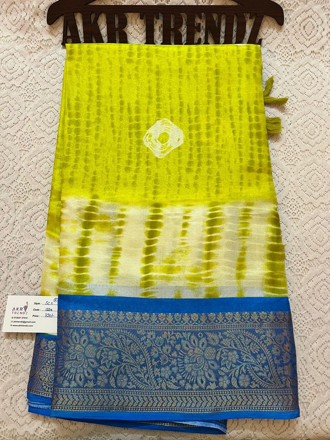 Shibori print soft cotton sarees​