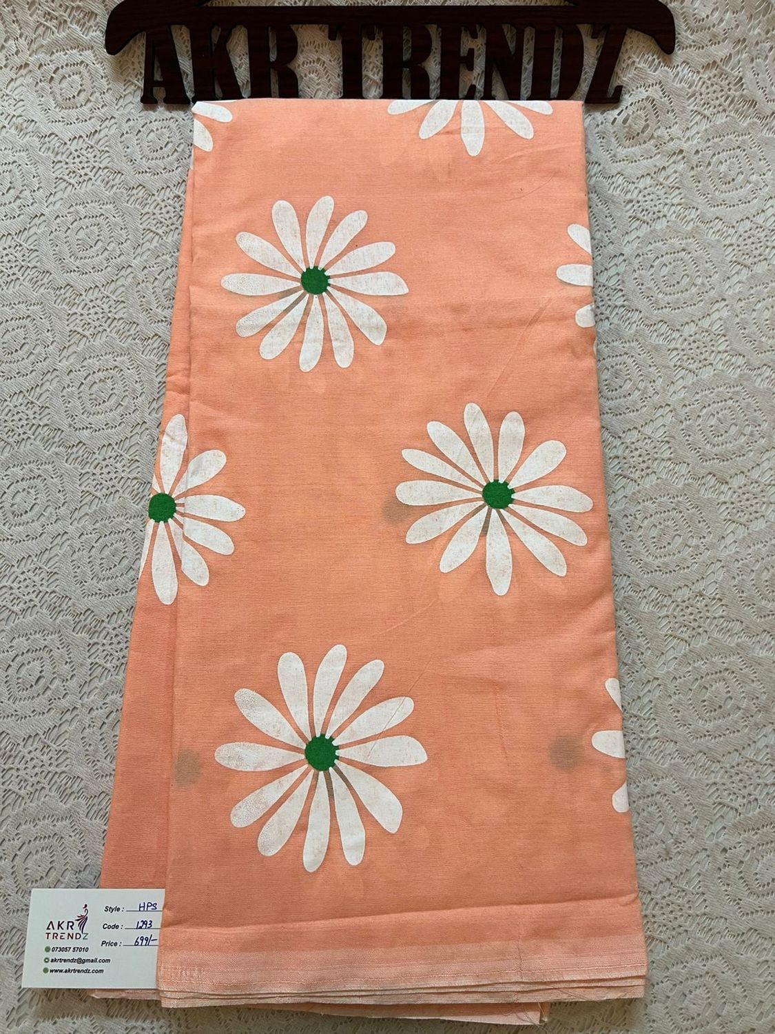 Daisy khadi cotton sarees