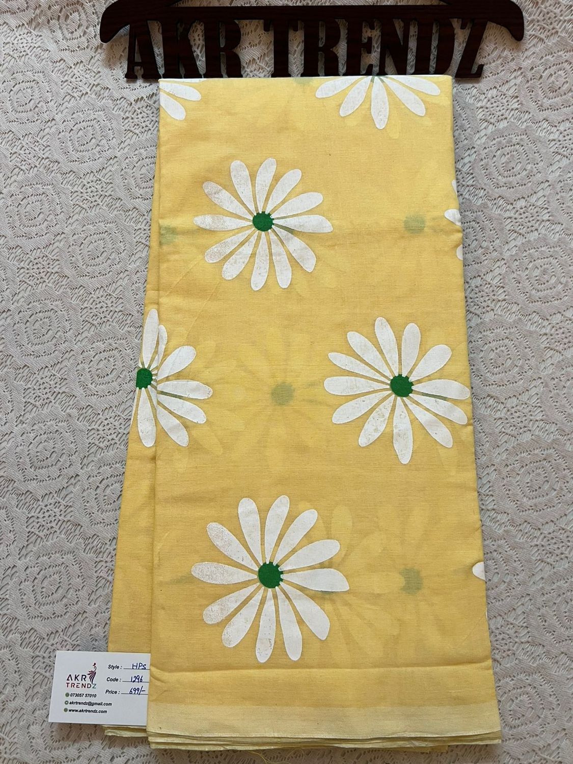 Daisy khadi cotton sarees