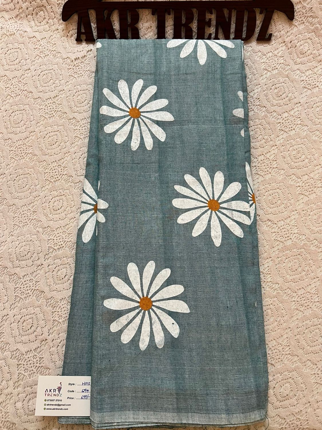 Daisy khadi cotton sarees