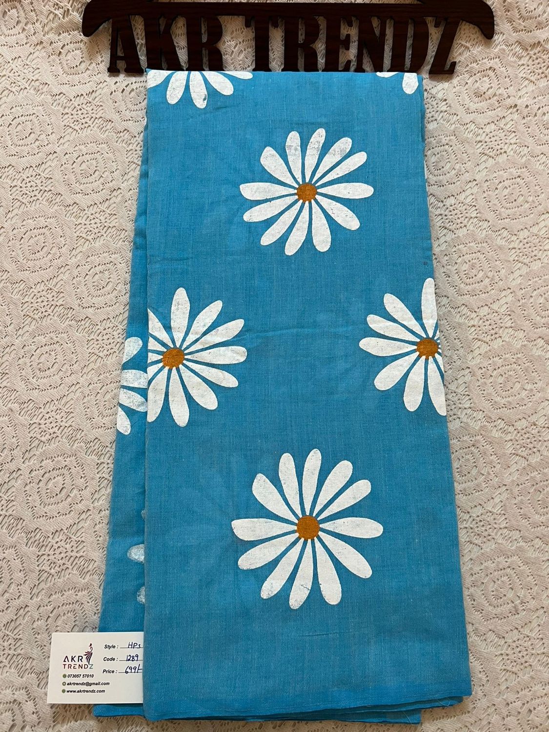 Daisy khadi cotton sarees