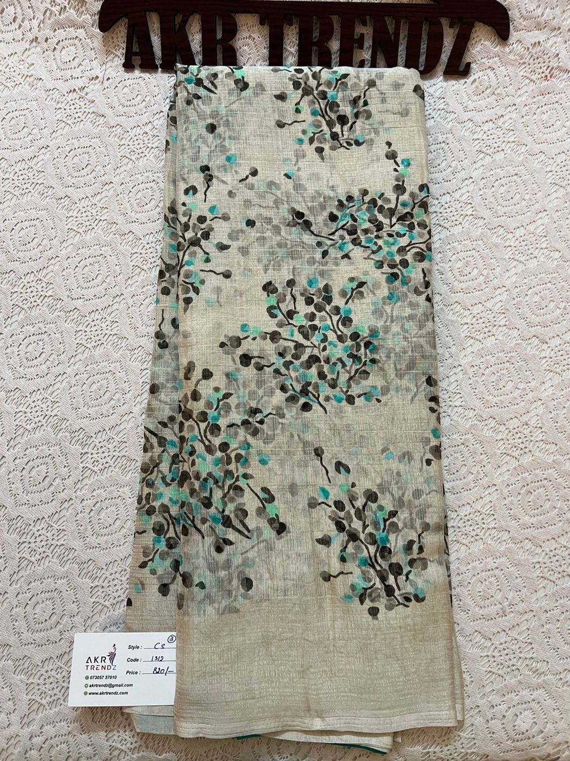 Crushed chiffon sarees​