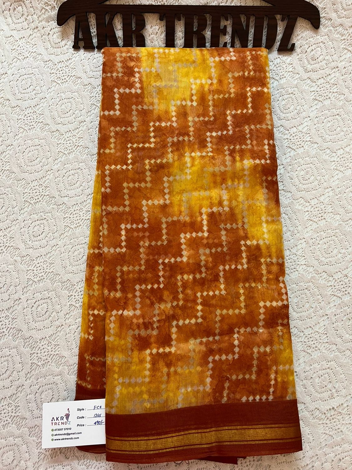 Fancy cotton sarees
