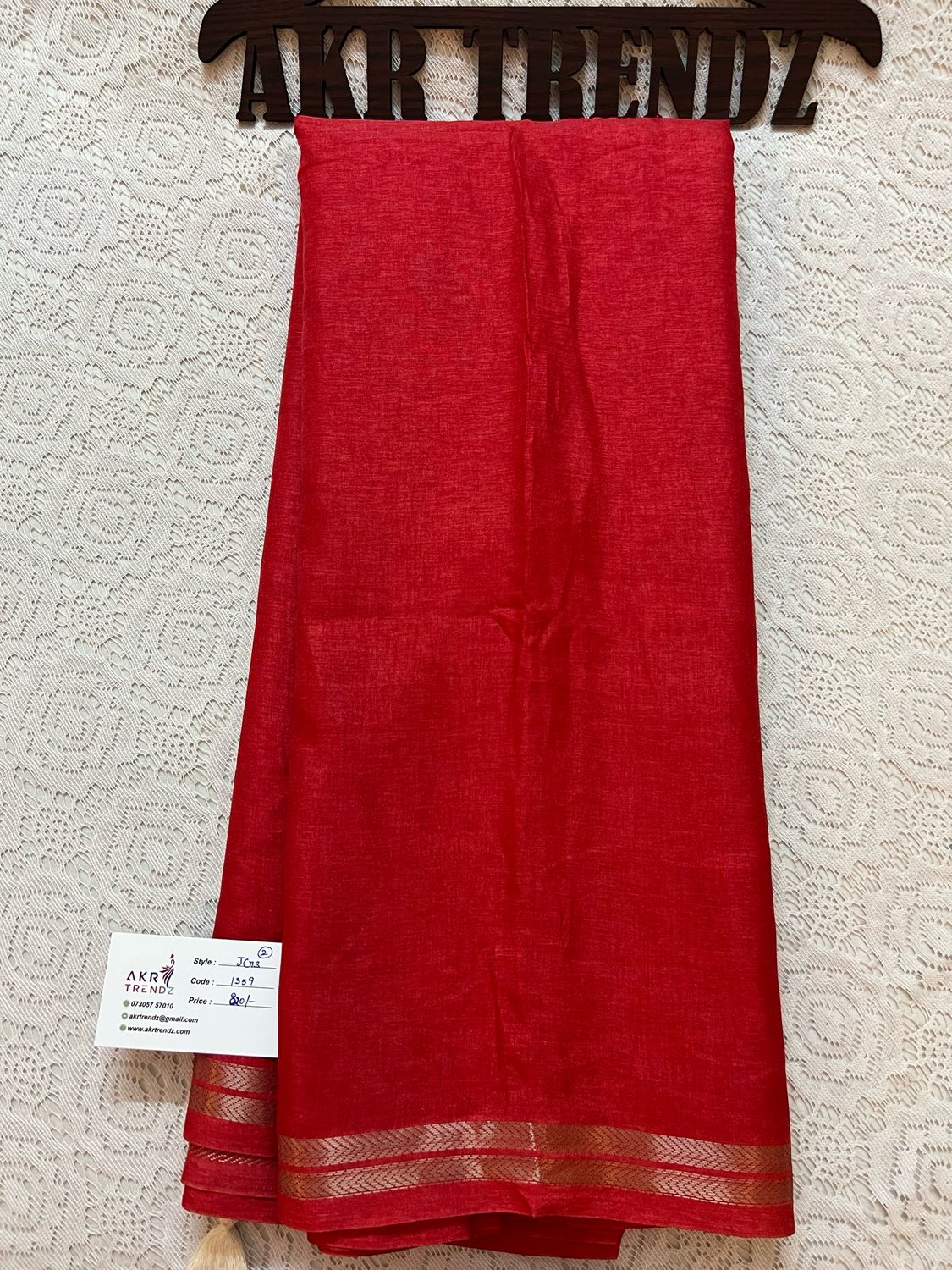 Thin border Silk Georgette Sarees