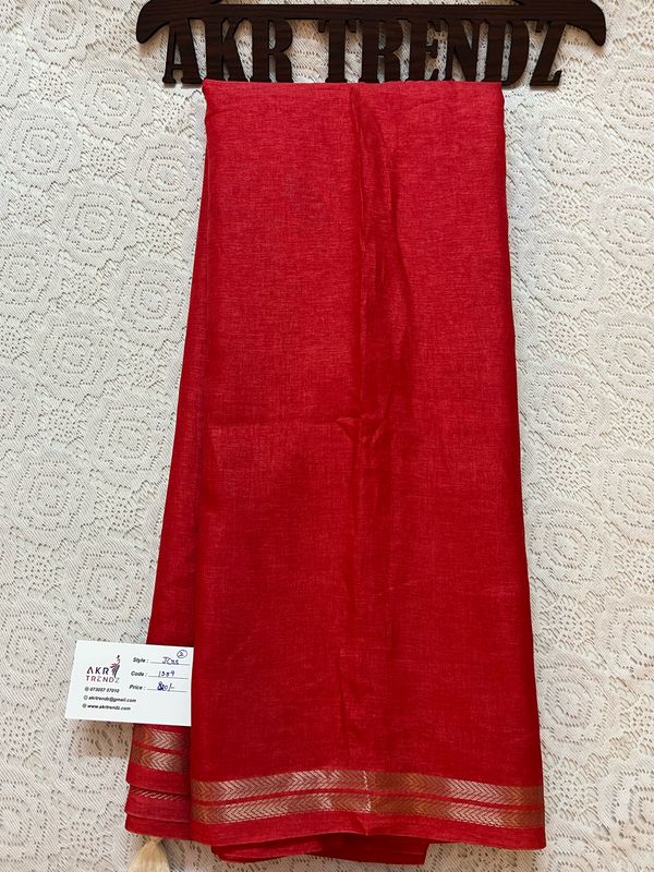 Thin border Silk Georgette Sarees