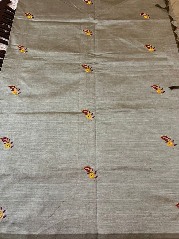 Rathi Embroidery semi silk sarees​