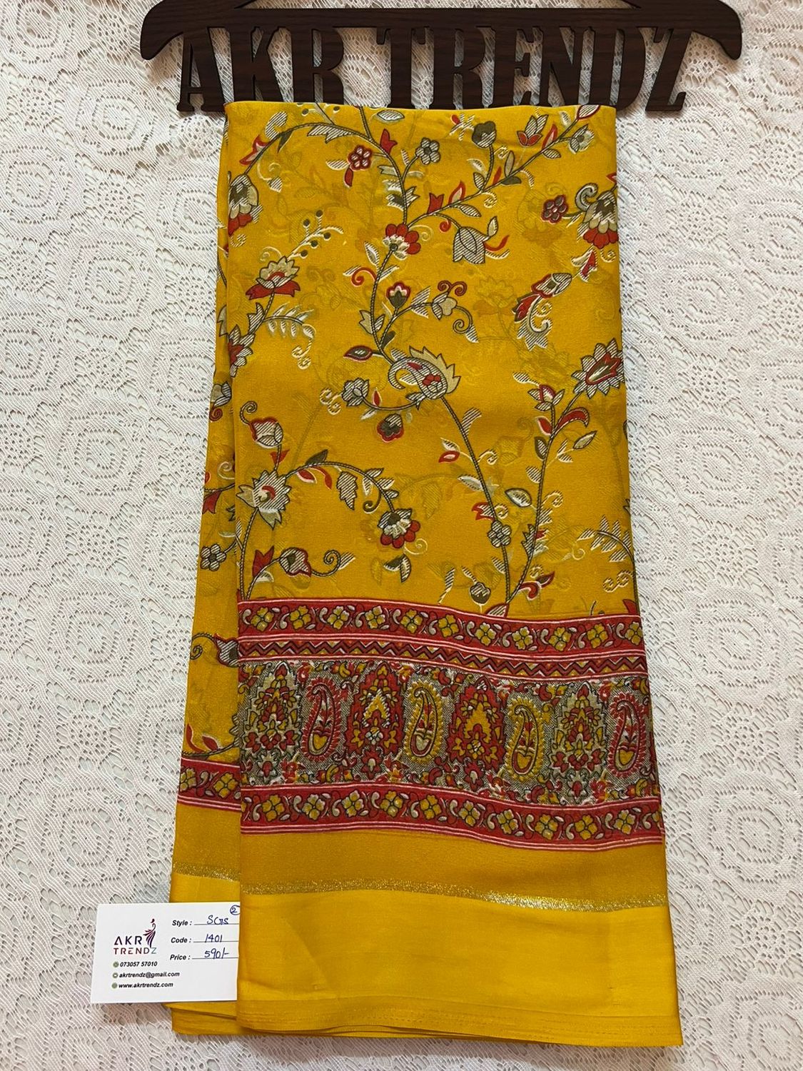 Satin Border Georgette sareee