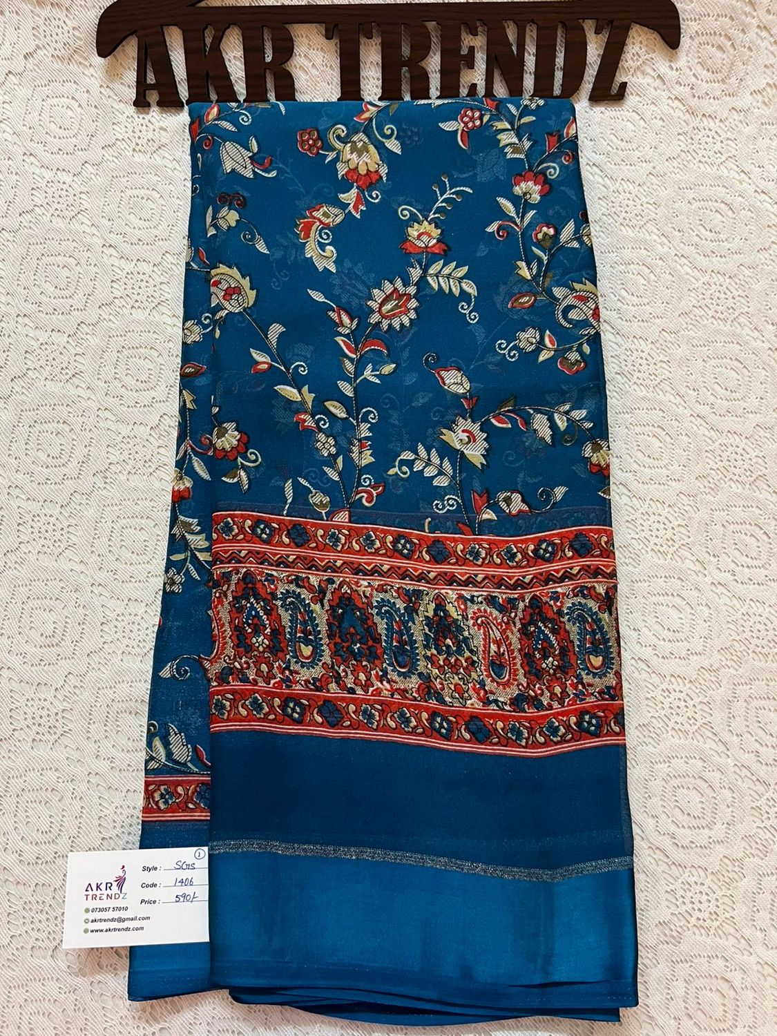 Satin Border Georgette sareee