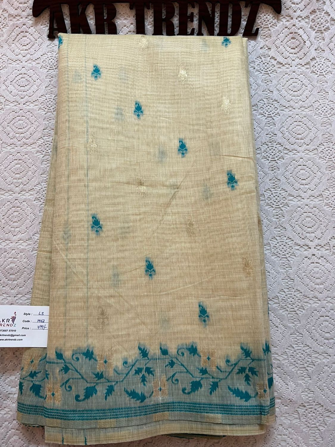 Handloom linen weaving sarees​