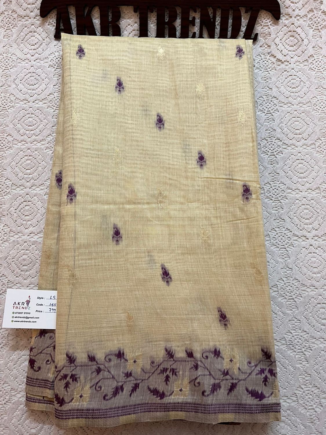 Handloom linen weaving sarees​