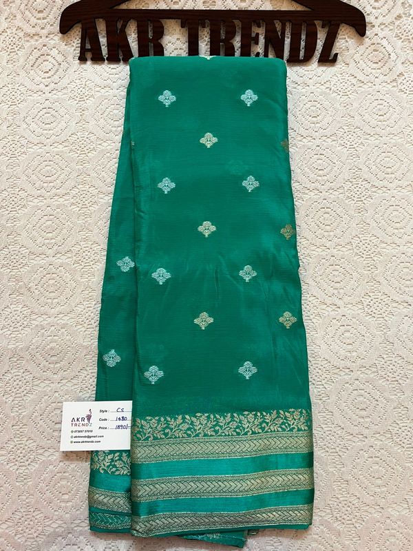 Bentex Border ​Chinnon silk sarees​