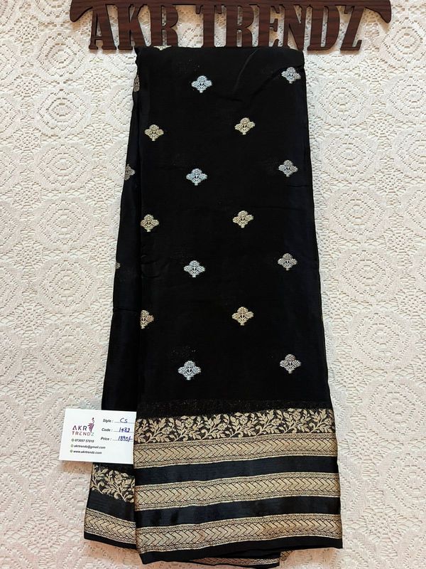 ​Bentex Border ​Chinnon silk sarees​