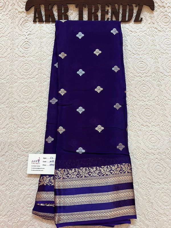 Bentex Border ​Chinnon silk sarees​