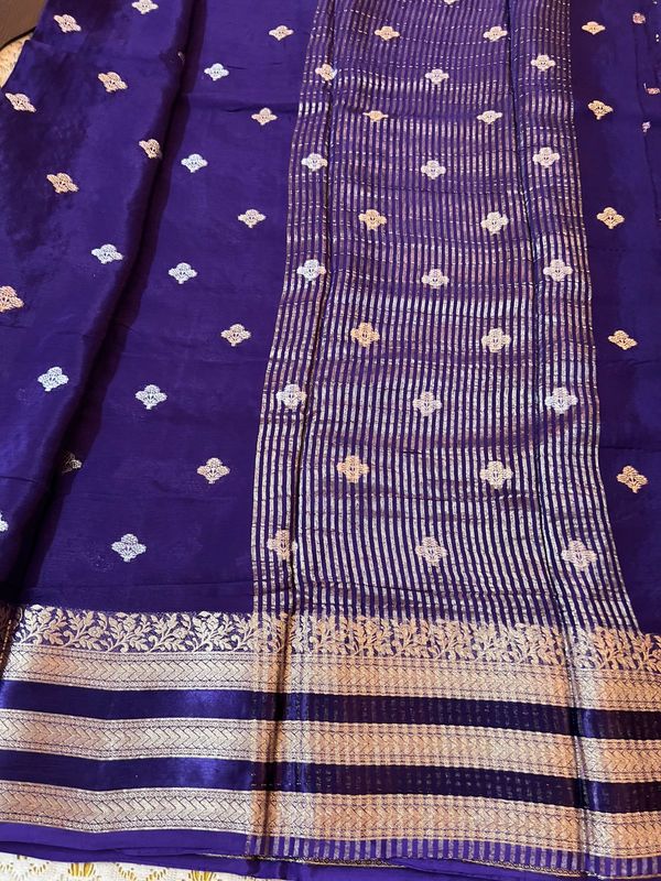 Bentex Border ​Chinnon silk sarees​
