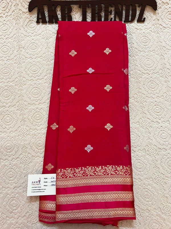 Bentex Border ​Chinnon silk sarees​