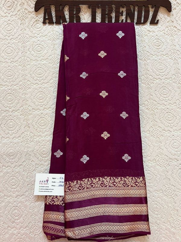 Bentex Border ​Chinnon silk sarees​
