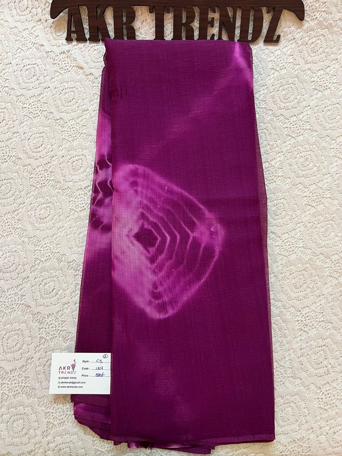 Crushed chiffon sarees​