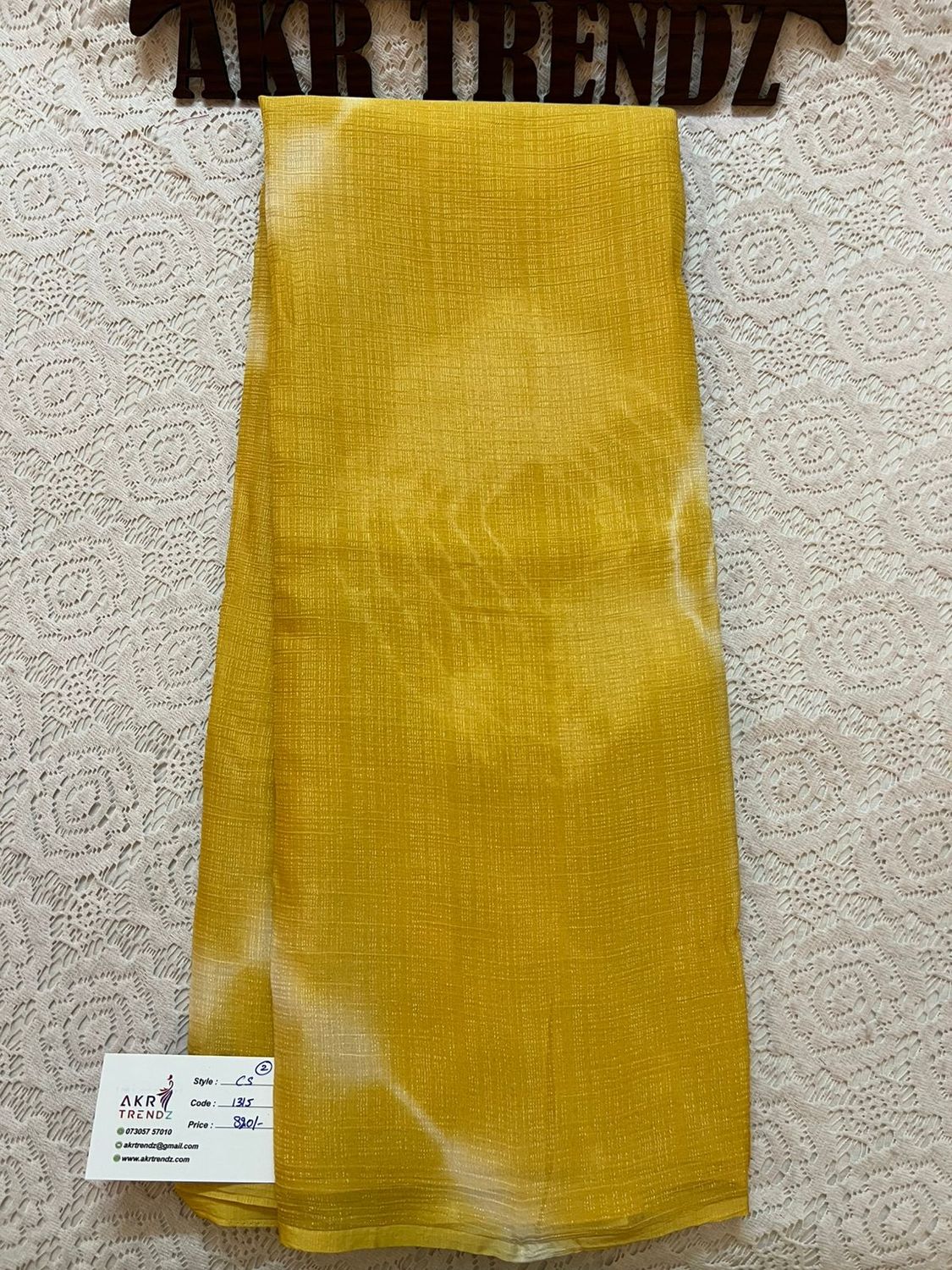 Crushed chiffon sarees​