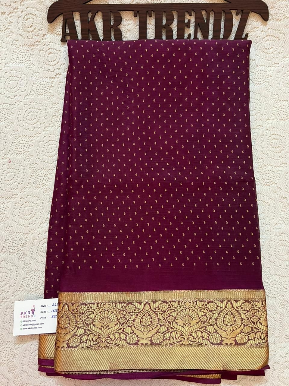 Jacquard border Georgette sarees​