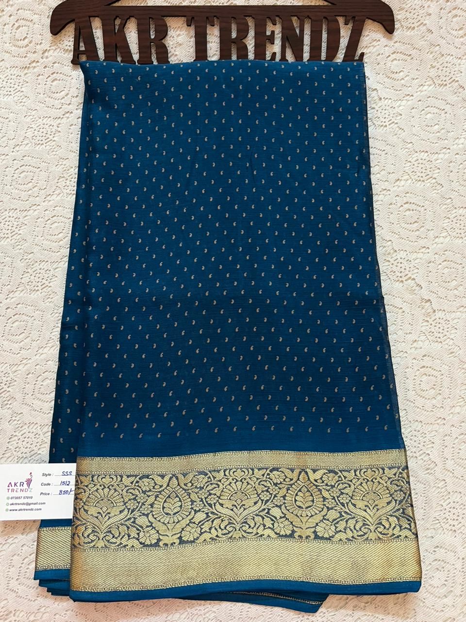 Jacquard border Georgette sarees​