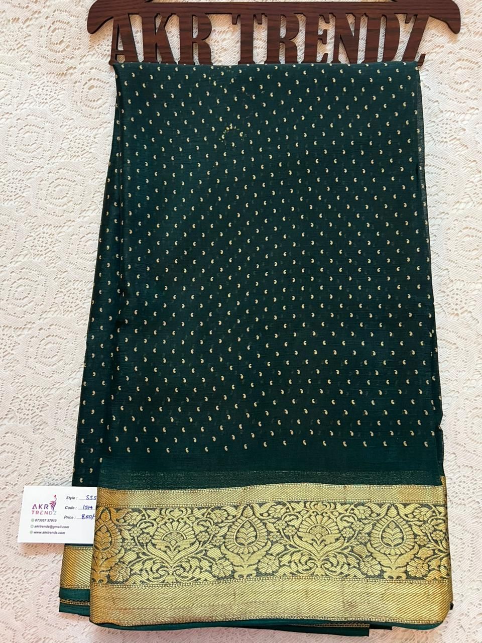 Jacquard border Georgette sarees​