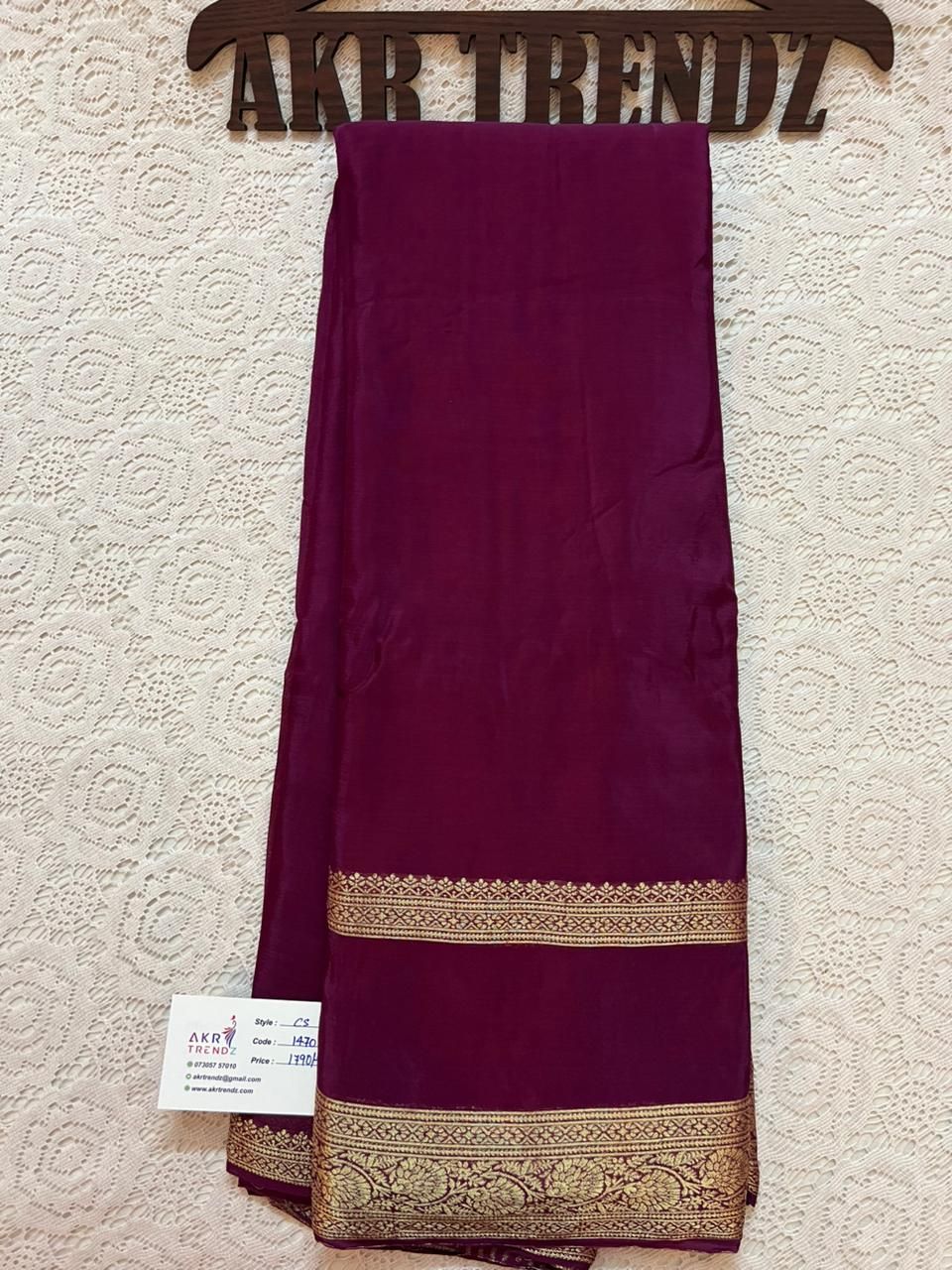 ​Bentex Border Chinnon silk sarees