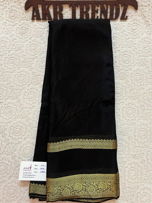 ​Bentex Border Chinnon silk sarees