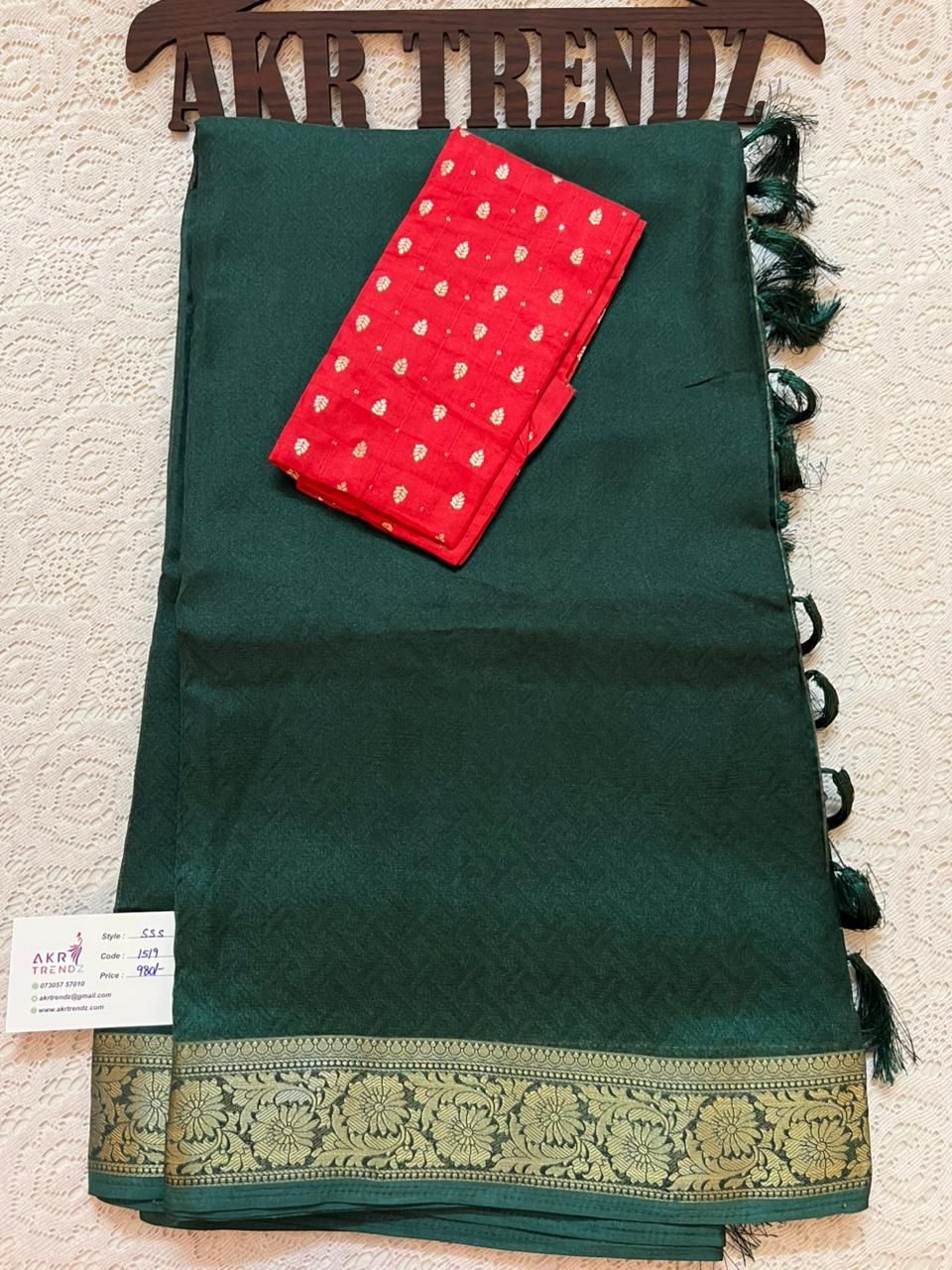 Fancy Chinnon silk sarees​