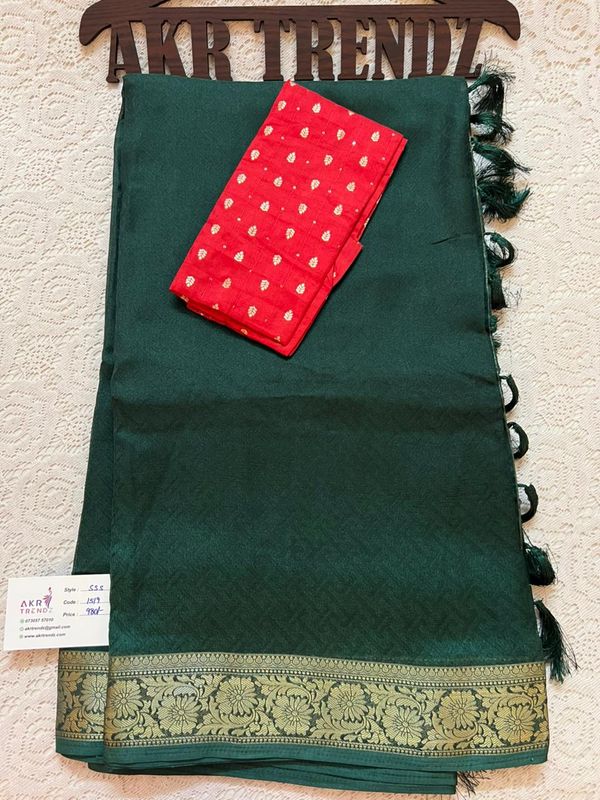 Fancy Chinnon silk sarees​