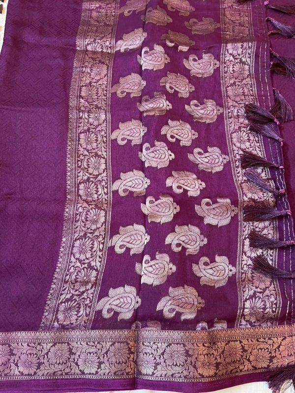 Fancy Chinnon silk sarees​