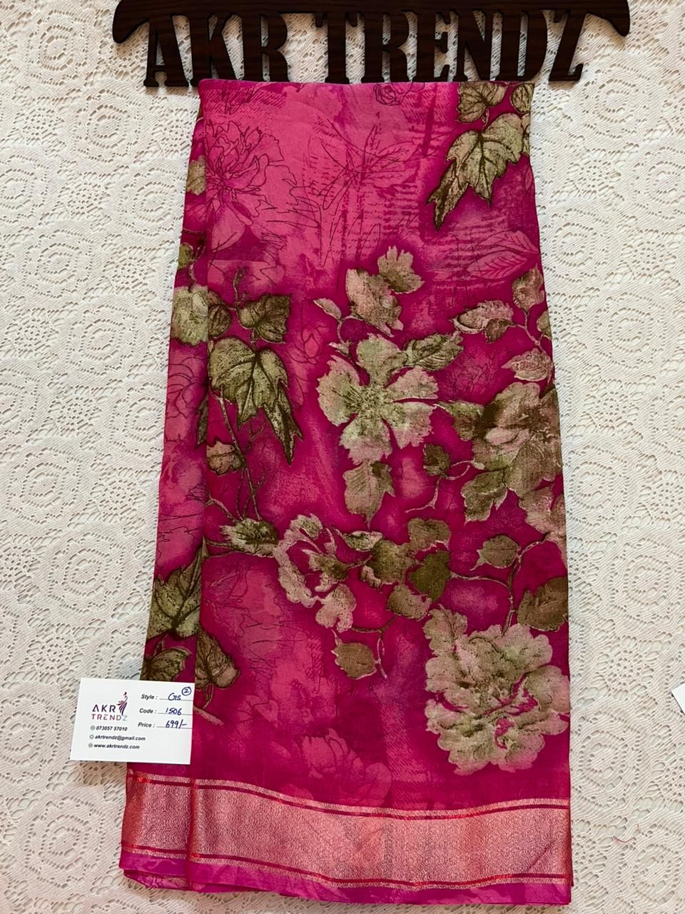 Zari Georgette sarees​