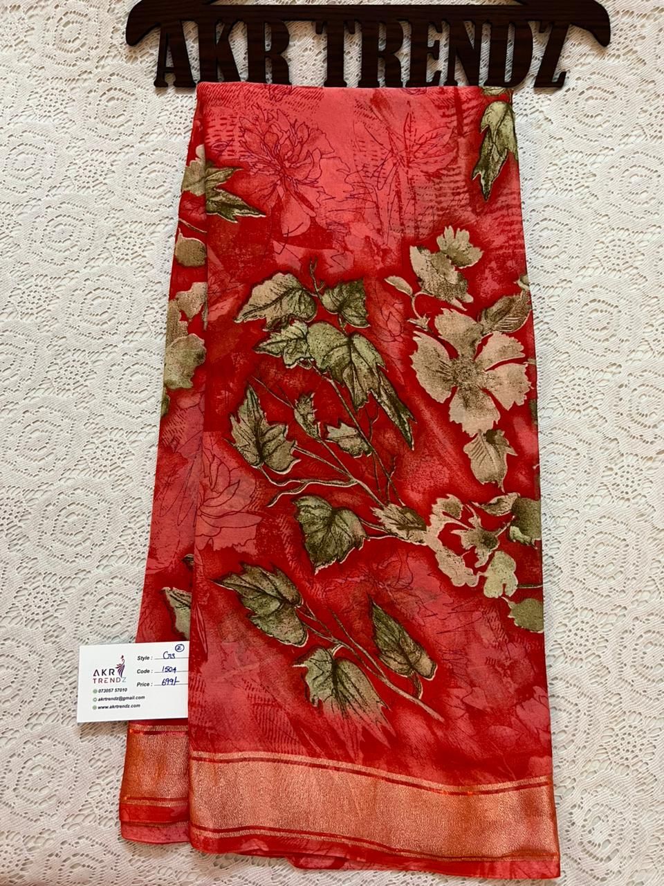 Zari Georgette sarees​