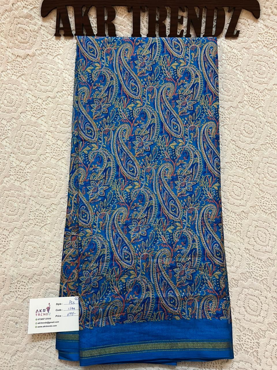 Thin Border printed silk sarees