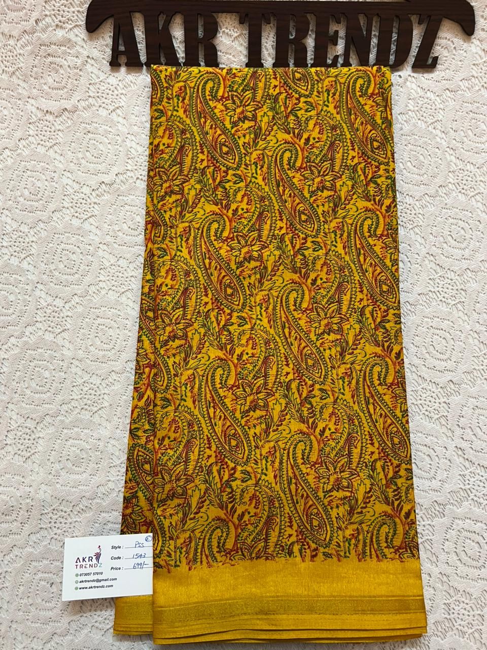 Thin Border printed silk sarees