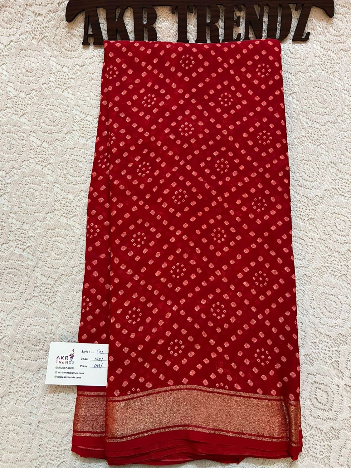 Zari Georgette sarees​